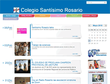 Tablet Screenshot of colegiosantisimorosario.com
